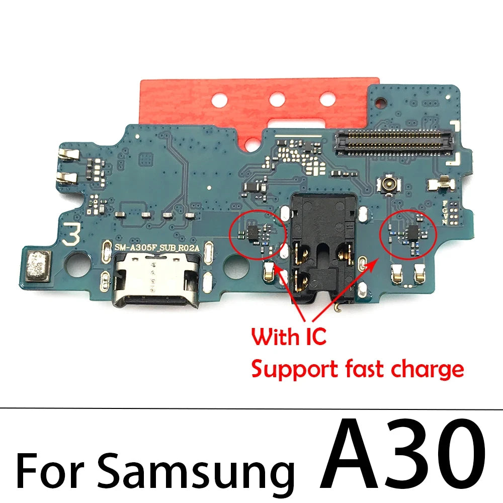 New For Samsung A10 A20 A30 A50 A70 A01 A11 A31 A51 A71 A21s A03 A03s USB Charger Port Dock Connector Charging Board Flex Cable Samsung phone repair parts