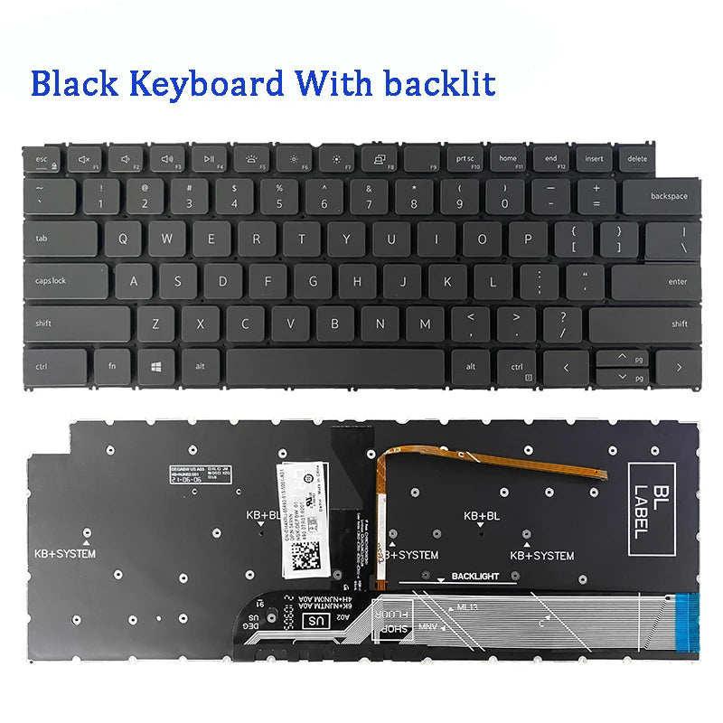 New ORIGINAL Laptop Keyboard For Dell Inspiron 14 7430 7435 2-in-1 Dell laptop repair parts