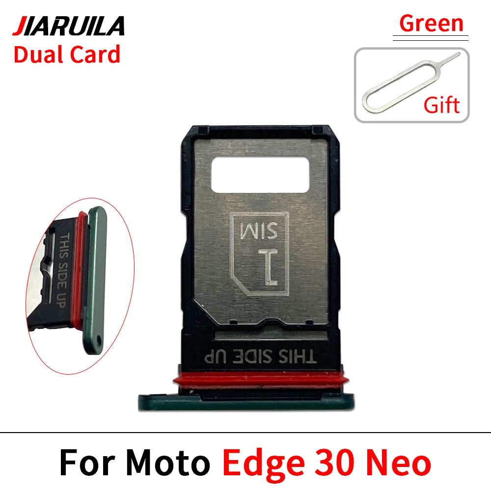10Pcs, Micro Nano SIM Card Holder Tray Slot Holder Adapter Socket For Motorola Moto Edge 20 30 40 50 Pro Neo Fusion Lite Ultra Motorola phone repair parts