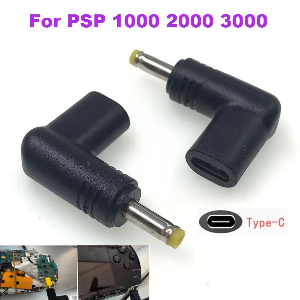 1-5 Pcs For PS4 USB C Charger Adapter Converter Type C To For PSP1000/2000/3000 Game DC Jack Plug to USB C Charging Adapter Game console repair parts