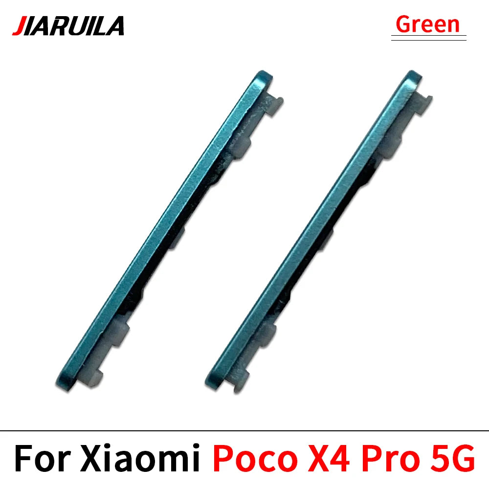 Side Key Power and Volume Button For Xiaomi Poco X4 X5 X6 Pro 5G Replacement Parts Xiaomi  Xiao mi phone repair parts