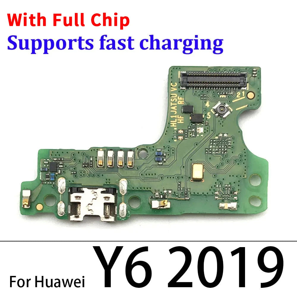 Dock Connector USB Charger Charging Port Board Flex Cable For Huawei Y5 Y6 Y7 Y9 Prime 2017 2018 2019 Y6s Y6P Y7P Y8s Y8P Y9s Huawei phone repair parts