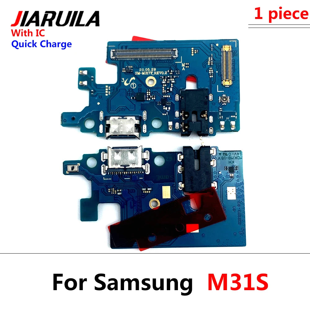 10Pcs USB Charger Charging Port Connector Flex Cable For Samsung M31 M31S M51 M10 M20 M30 M30s M21s M32 M52 M62 M13 M33 M53 5G Samsung phone repair parts
