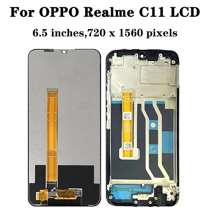 6.5"Tested C11 2020 LCD For Oppo Realme C12 C15 Lcd Display 10 Touch Screen Assembly Replacement RMX2189 RMX2180 RMX2185 LCD Oppo phone repair parts Realme phone repair parts