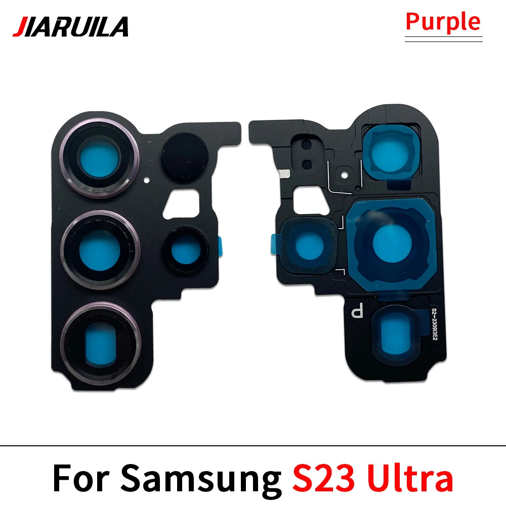 New Housing Back Rear Camera Glass Lens With Cover Frame Holder For Samsung S22 S23 Plus Ultra Samsung phone repair parts
