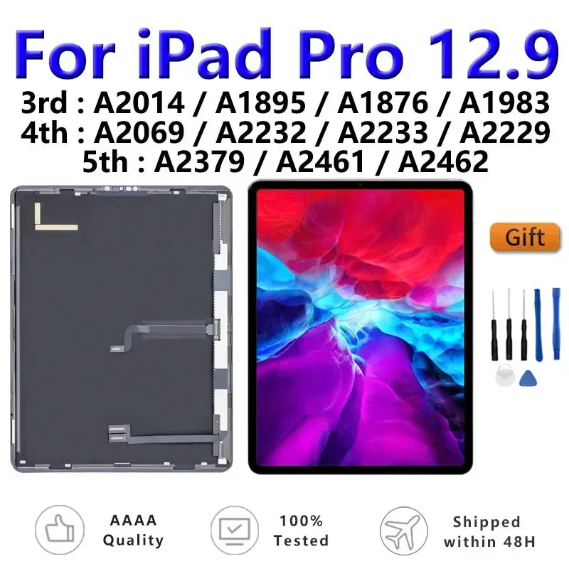 OEM LCD For Apple iPad Pro 12.9 2nd A1670 A1821 3rd A1983 4th A2232 A2069 5th A2462 6th A2437 Display Touch Screen Assembly  iPad repair parts