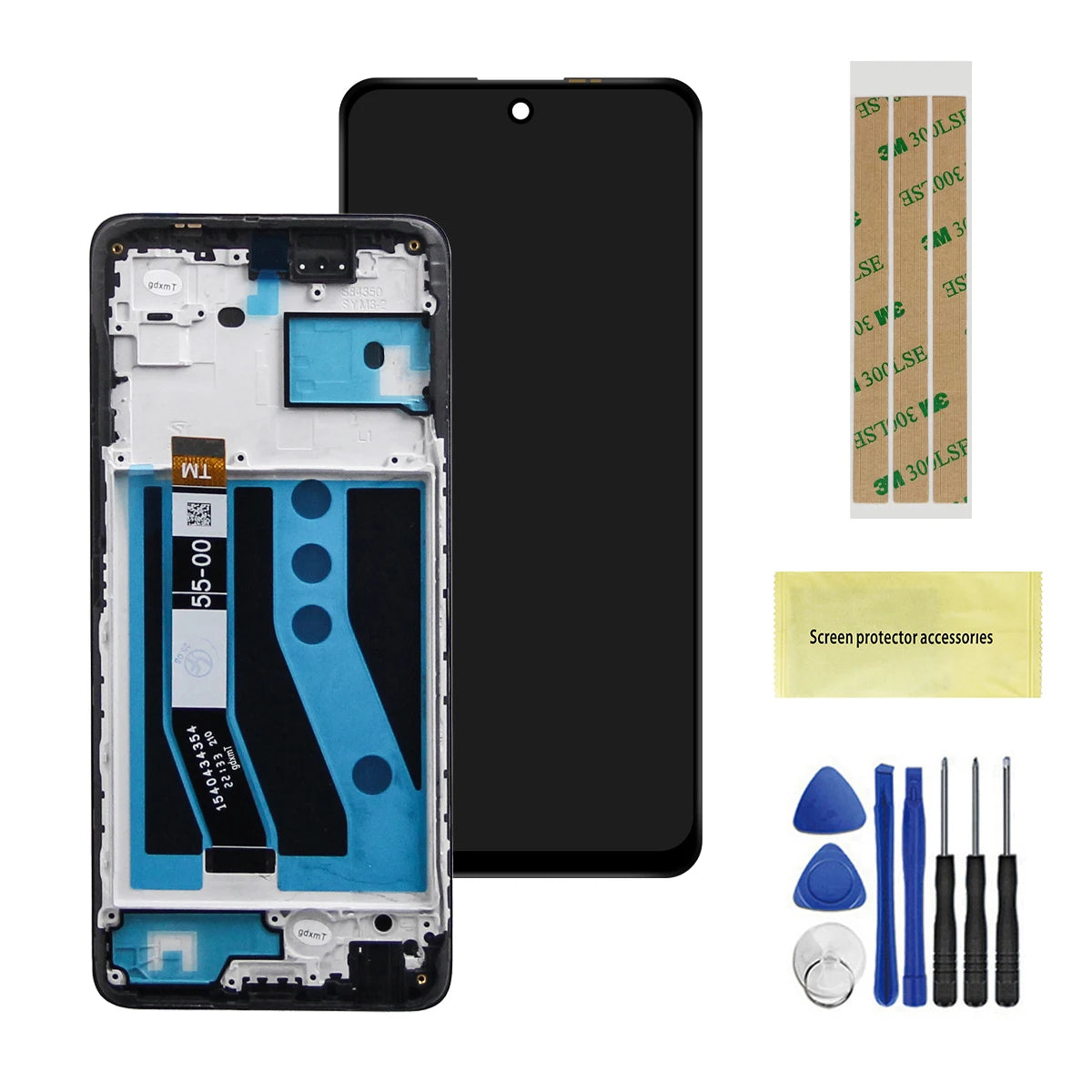 6.5'' For Motorola Moto G62 5G LCD Display Touch Screen Sensor Digiziter Assembly For Moto G62 5G LCD With Frame Replace Parts Motorola phone repair parts
