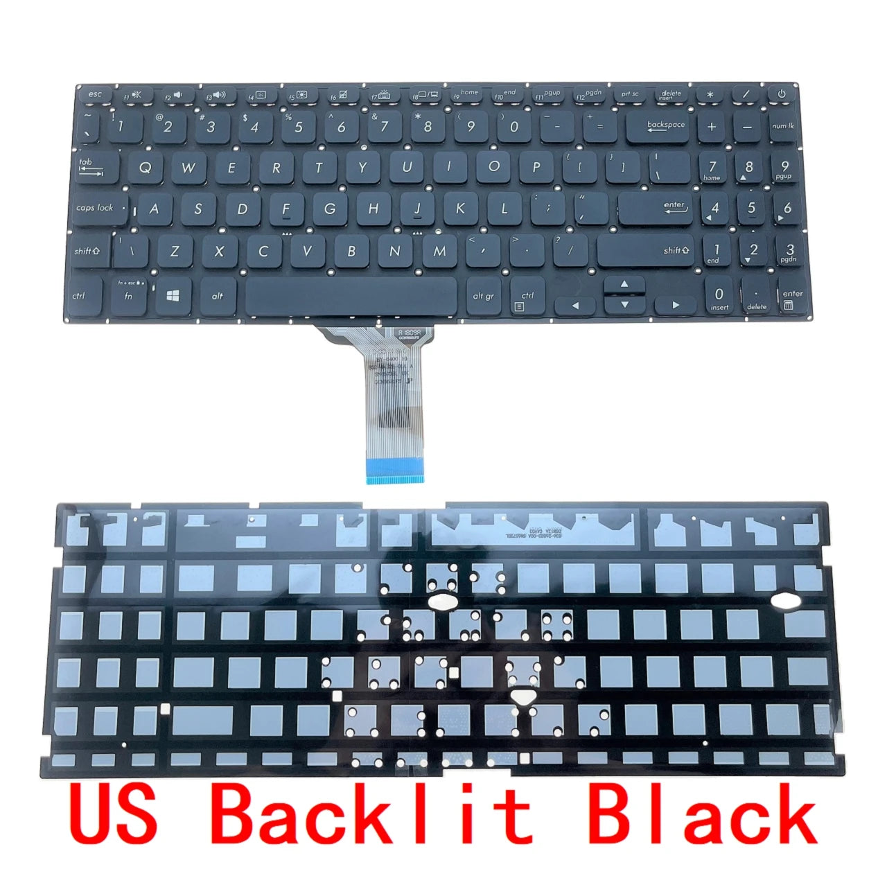 New US Russian Spanish Laptop Backlit Keyboard For ASUS vivobook S530 S15 S530U S530F S530UF S530FA S530FN X530M X530 S5300 ASUS laptop repair parts