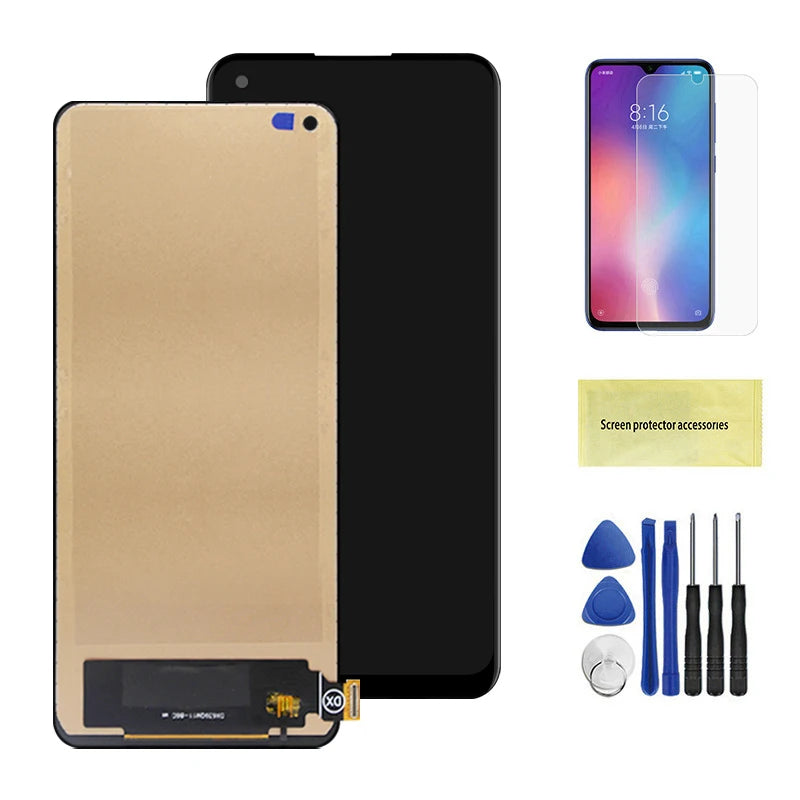 6.55" Screen for Mi 11 Lite NE Assembly for Xiaomi 11 Lite 5G NE 2109119DG 2107119DC Lcd Display Digital Touch Screen with Frame Xiaomi phone repair parts