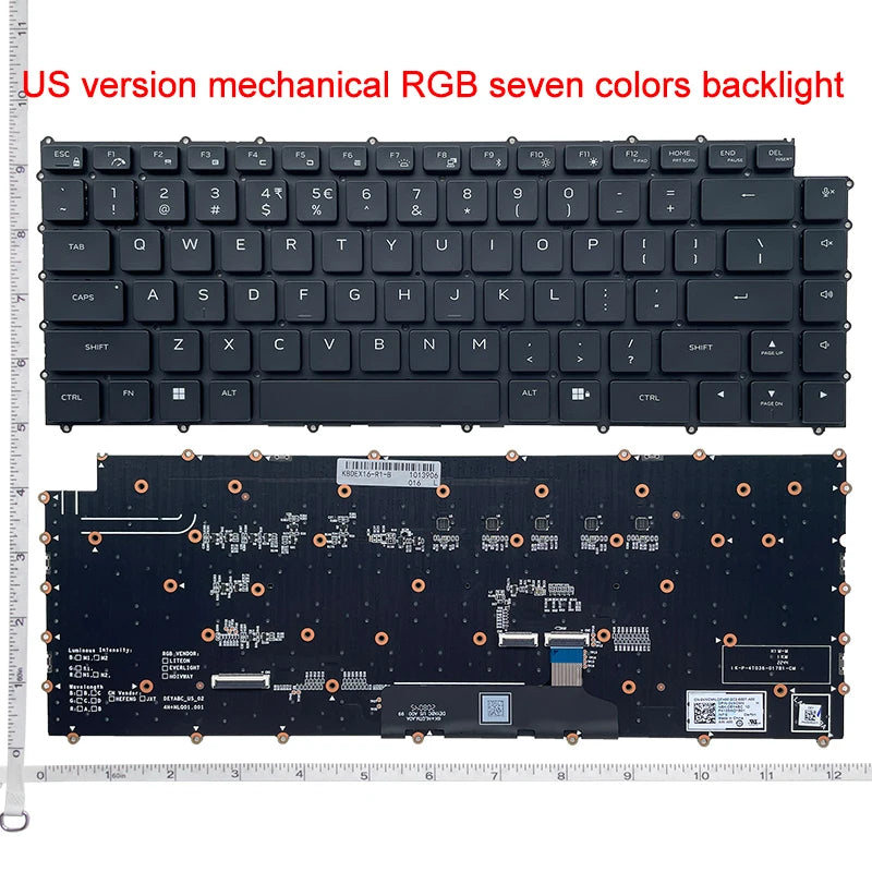 New Original Laptop Keyboard For Dell Alienware X14 R1 X14 R2 P150G X15 R1 X15 R2 P111F Seven Colors Backlit  Dell Laptop repair parts