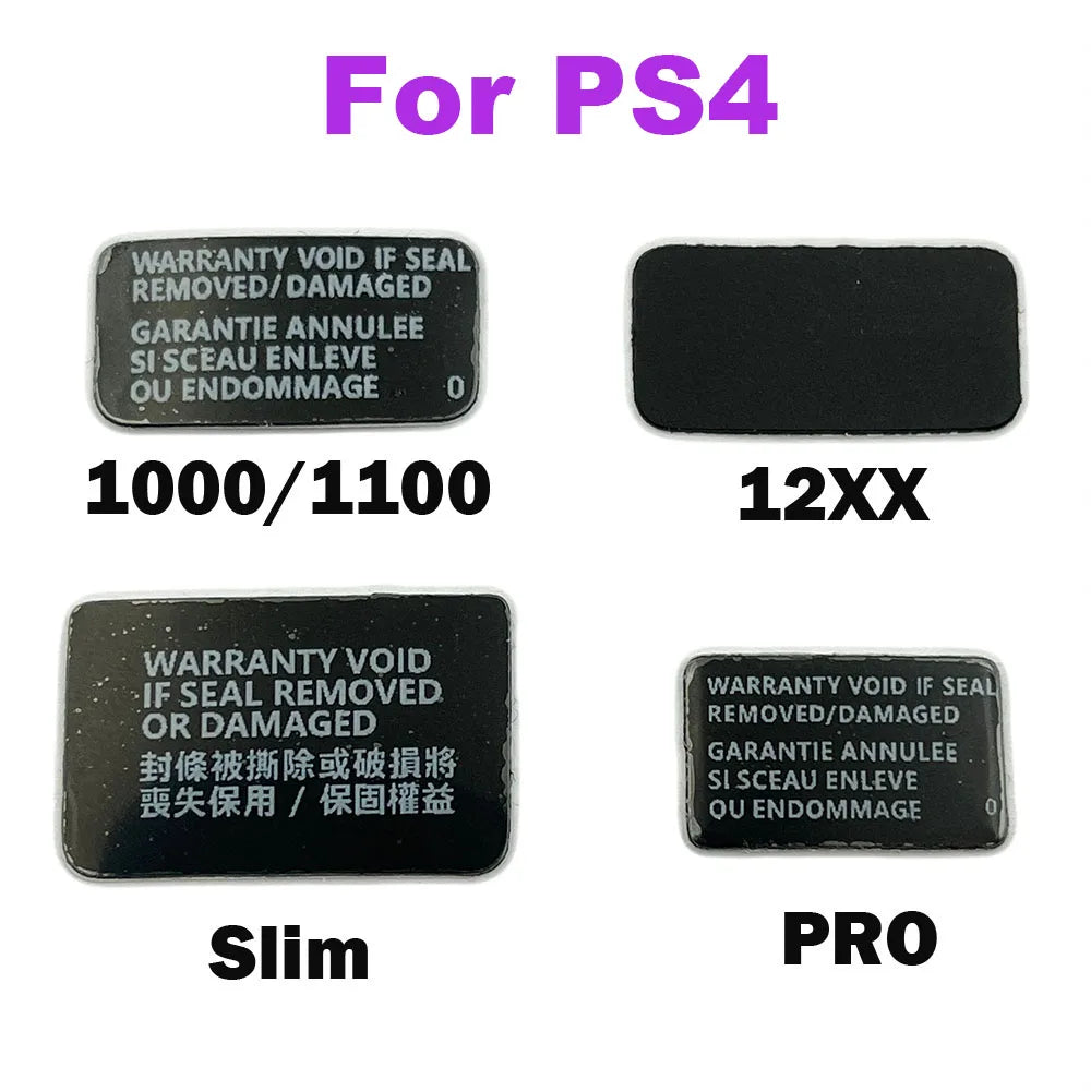 2-50pcs Label Sticker For PS4 Pro Slim 1000 1100 1200 2000 Console Housing Seals Tamper-Proof Label Warranty Repair Sticker  Game console repair parts