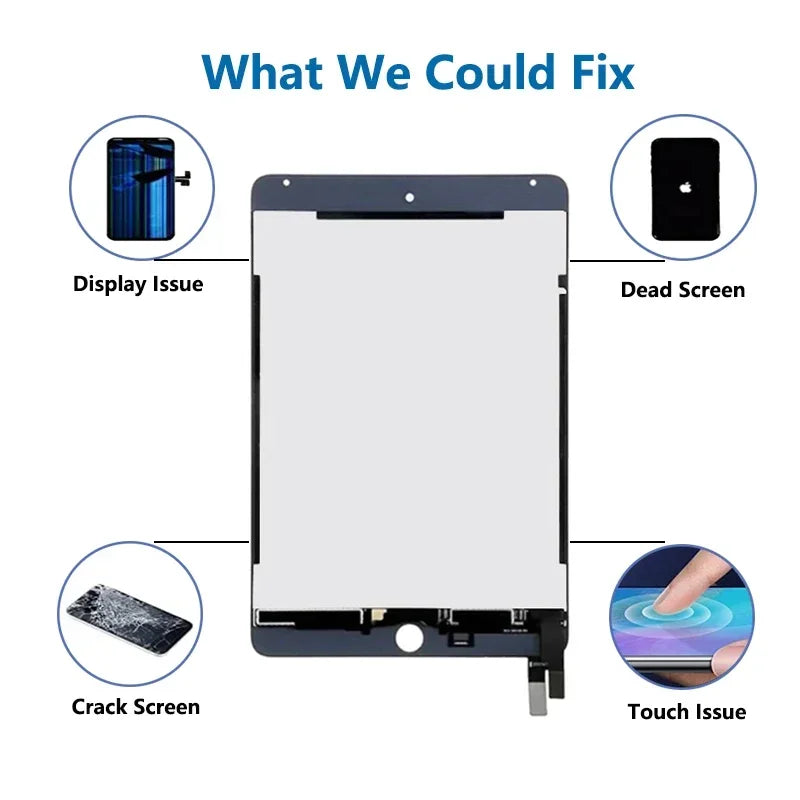 OEM LCD For APPLE iPad Mini 4 5 2015 2019 4th A1538 A1550 A2124 A2126 Display Touch Screen Digitizer Panel Assembly Replacement  iPad repair parts