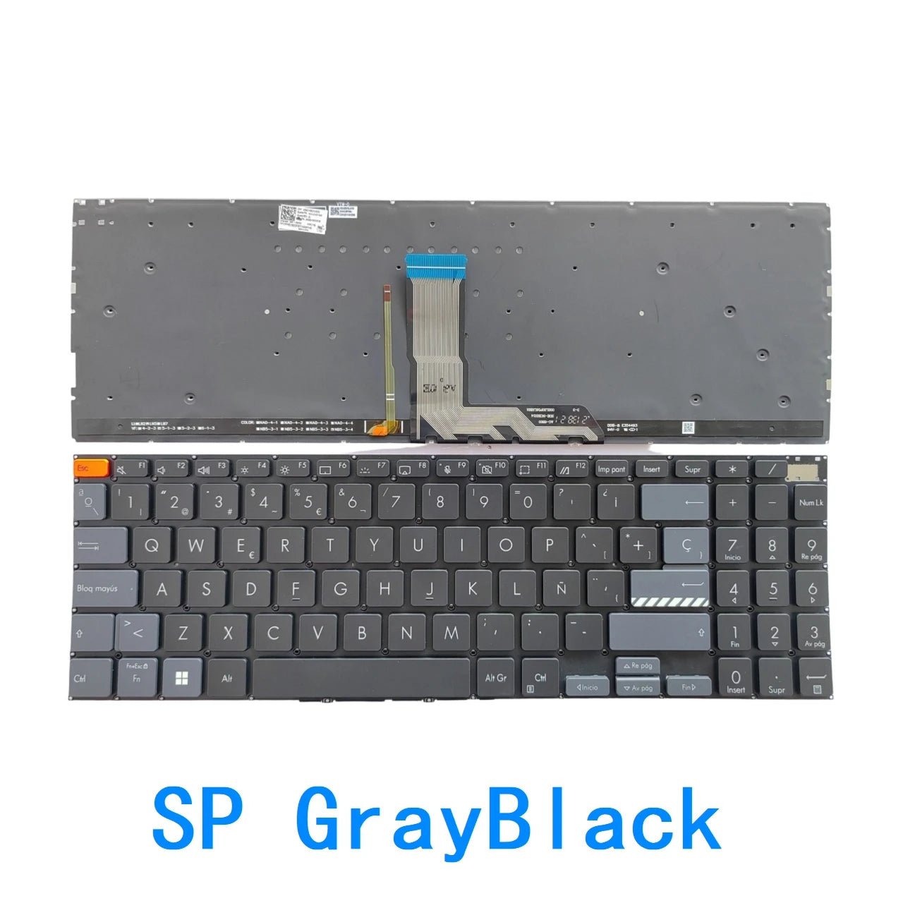 New Spanish Language  Backlit Keyboard For ASUS Vivobook 15Pro M3500 M3500Q M3500QC Notebook PC Replacement Keyboard ASUS laptop repair parts