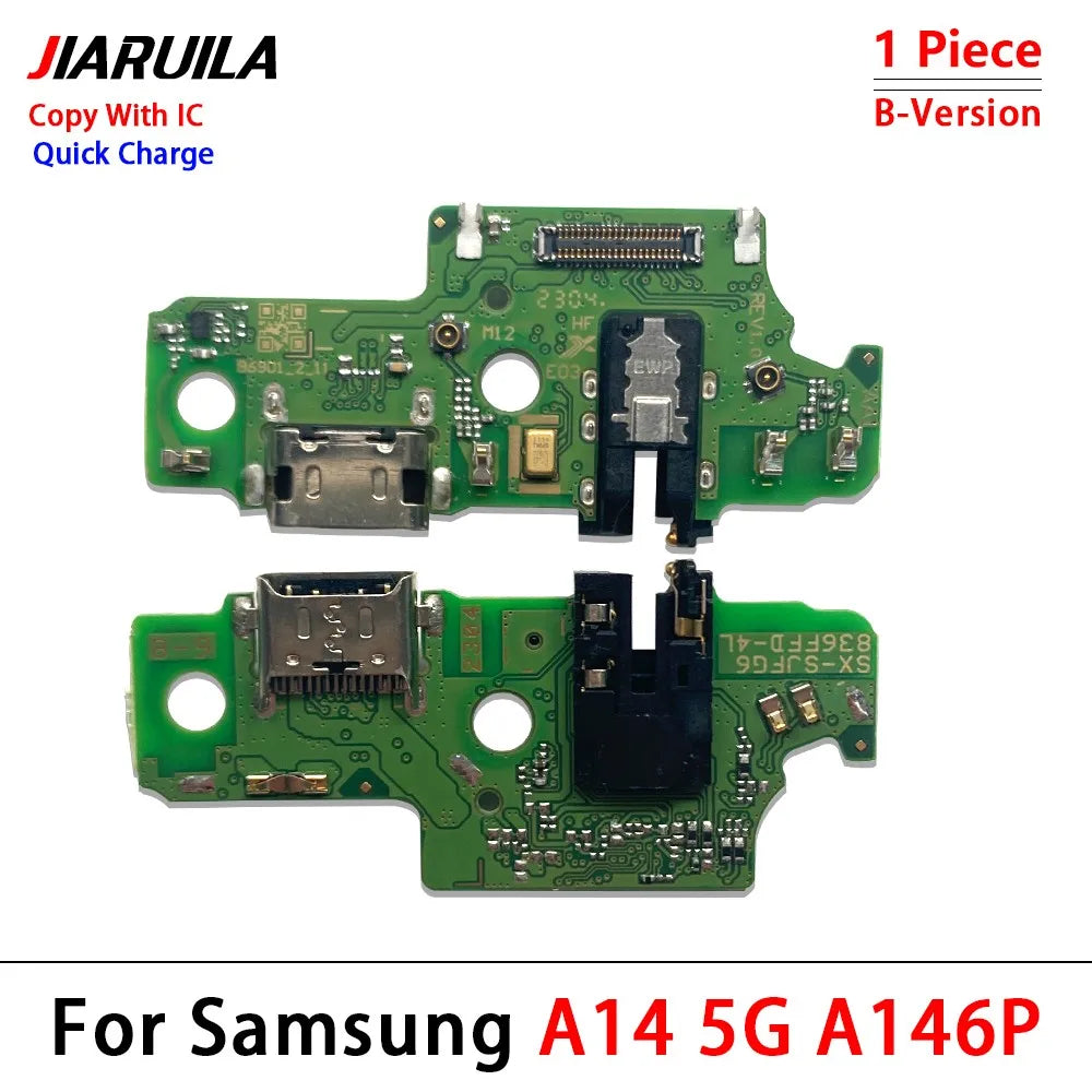 50Pcs, New For Samsung A13 A23 A33 A53 A14 A24 A34 A54 4G 5G USB Charge Port Jack Dock Connector Charging Board Flex Cable Samsung phone repair parts