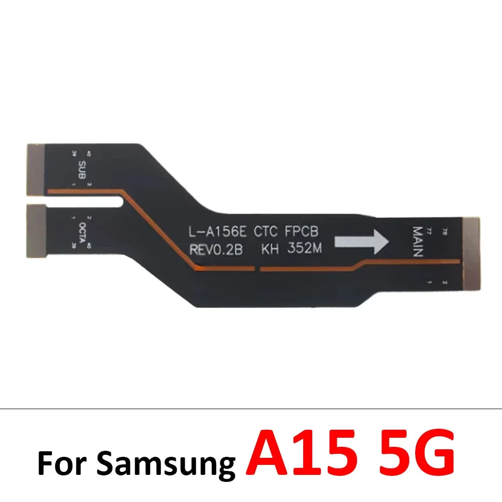 10Pcs, Main Board Motherboard Flex Cable For Samsung A22 A32 A52 A72 A33 A53 A73 A24 A34 A54 A15 A25 A35 A55 A16 A36 A56 4G 5G Samsung phone repair parts
