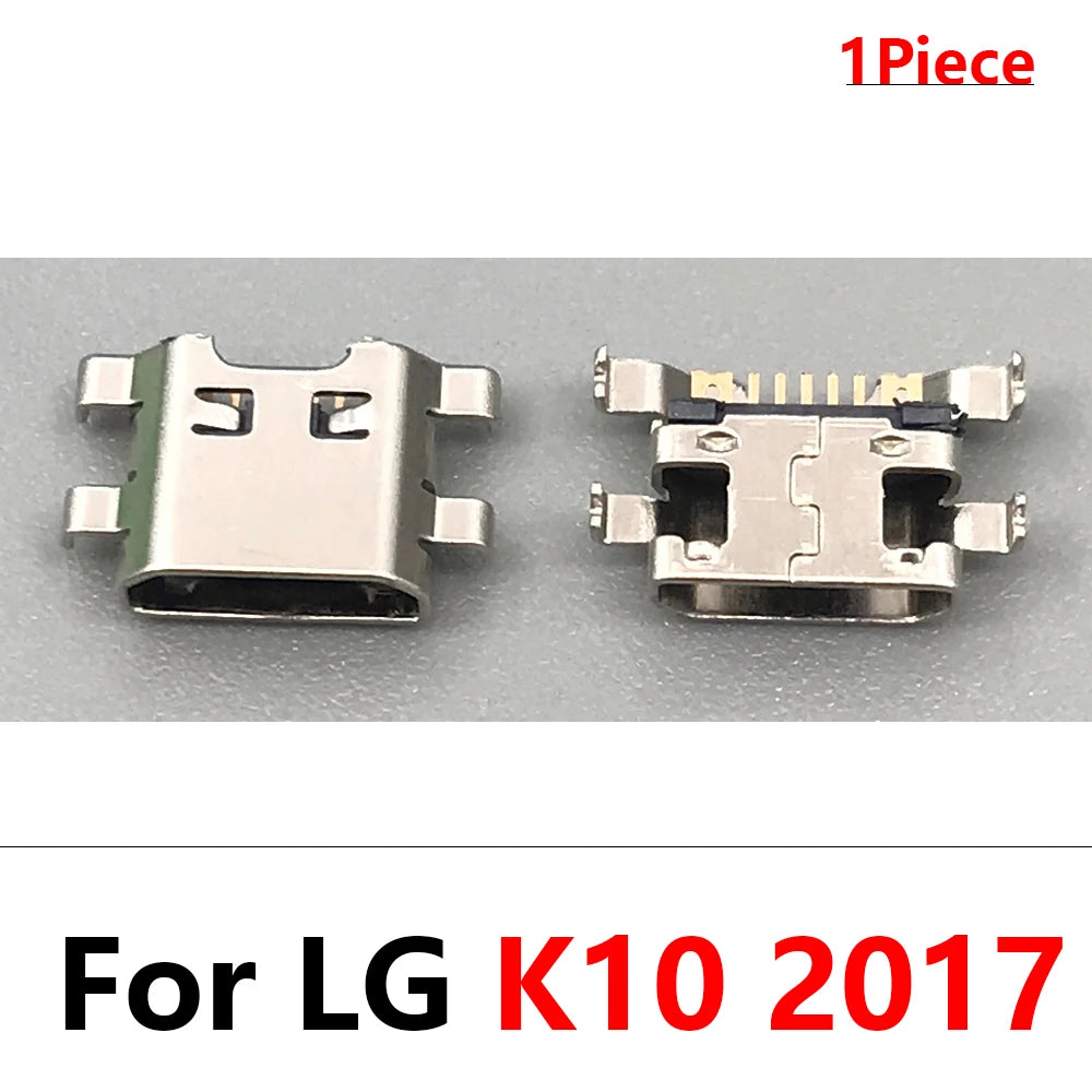 100Pcs USB Charging Port Connector Charge Jack Socket Plug Dock For LG K9 K11 K41s K51 K51s K52 K42 K50 K50s K50 K10 K12 Plus LG phone repair parts