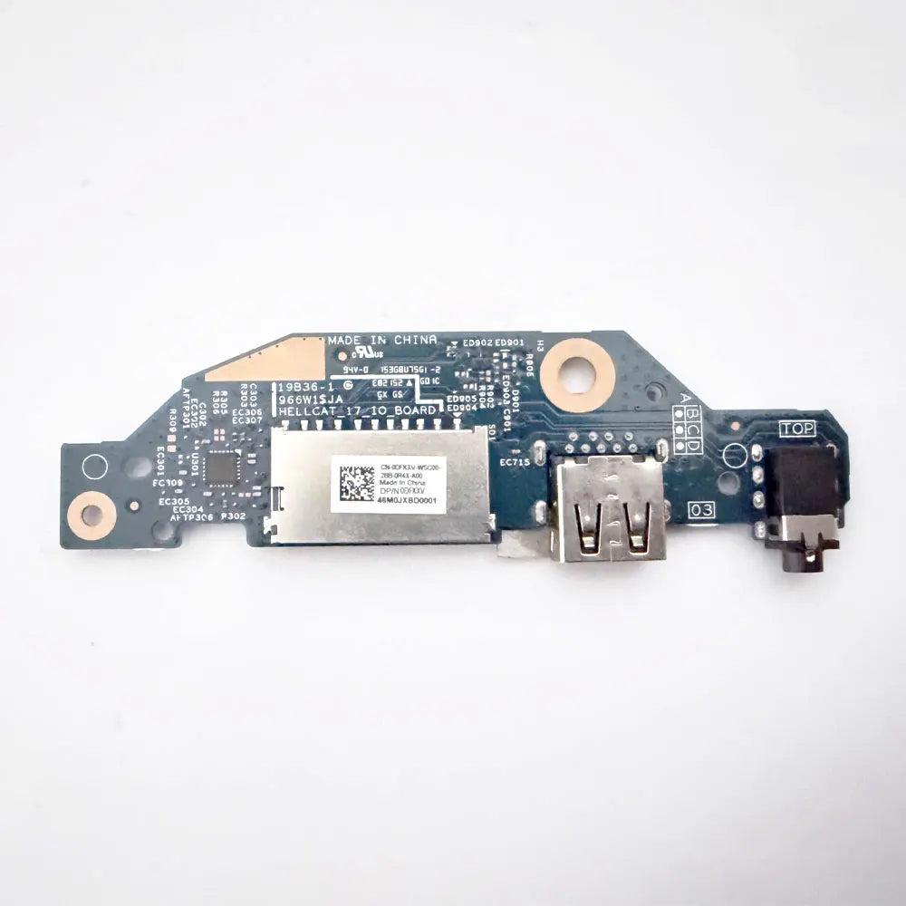 For Dell Inspiron 7706 2-in-1 Laptop I/O Card Reader Earphone Audio USB Jack Port Board Cable 0DFKXV 023KRY Dell laptop repair parts