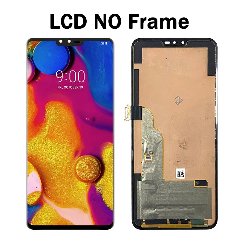 6.4 "AMOLED For LG V40 ThinQ LM-V405 Display Touch Screen Digitizer Assembly For LG V50 ThinQ 5G LM-V500 Display Frame LG phone repair parts
