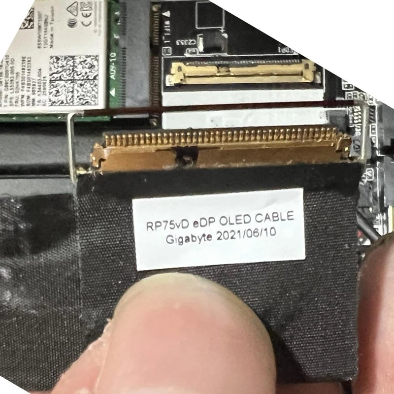 RP75vD eDP OLED CABLE RP75vD for Samsung OLED for Gigabyte RP75 AERO 15 OLED RX5L AORUS 15P KB WB KD Laptop New in Stock Gigabyte laptop repair parts