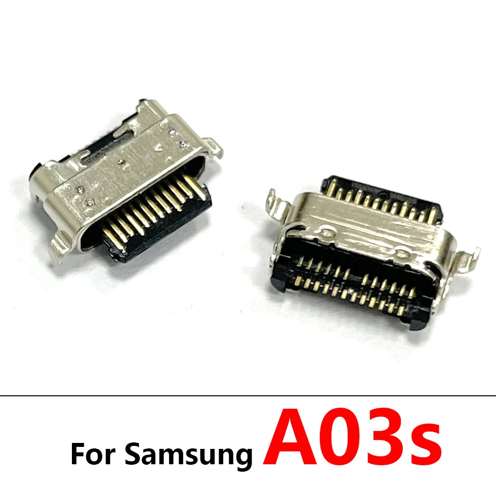 10Pcs/Lot，Micro USB Connector Charging Port Jack Dock For Samsung A03 / A03s / A03 Core