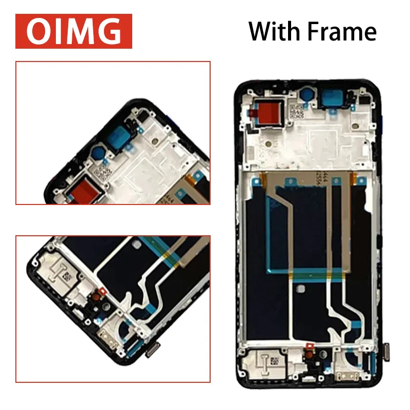 6.74"New For Realme GT3 GT 3 LCD Display Touch Screen Digitizer RMX3709 240W Display With Frame Oppo phone repair parts Realme phone repair parts