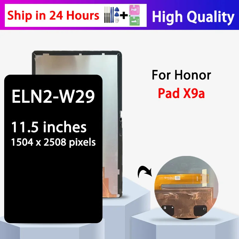 11.5"inch For Honor Pad X9a LCD Display Touch Screen Digitizer Assembly For Honor Pad X9A ‎ELN2-W29 Display Replacement \ Tablet repair parts