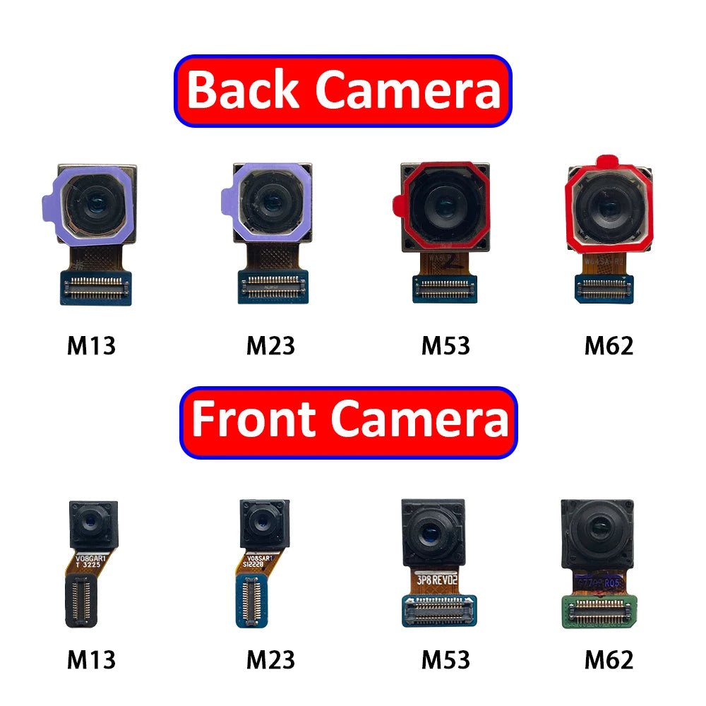 For Samsung M30 M13 M23 M53 M31 M32 M62 4G 5G Front Camera Flex With Back Rear Camera Module Flex Cable Samsung phone repair parts
