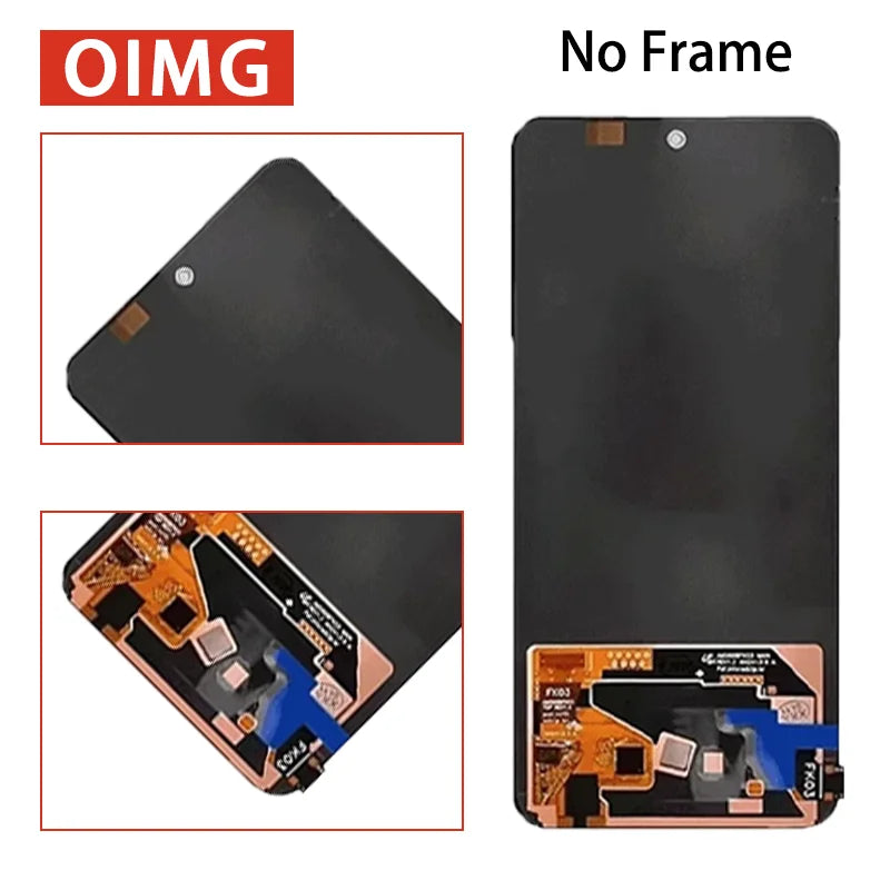 6.67"Super AMOLED For Oppo Reno13 F Reno 13F 4G LCD Display Touch Screen Digitizer CPH2701 CPH2699 Display Parts Oppo phone repair parts Realme phone repair parts