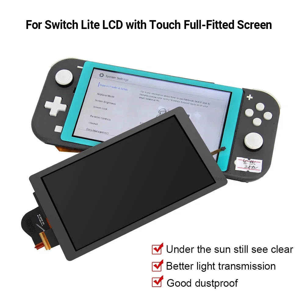 NEW Full-Fitted 2 IN 1 Screen Assembly Digitizer Replacement LCD Screen Full Screen Assembly for Nintendo Switch Lite Console Game console repair parts
