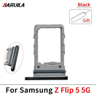 New For Samsung Z Flip 2 3 4 5 6 5G F711 F721 F731 F741 SIM Card Slot SD Card Tray Holder Adapter Samsung phone repair parts