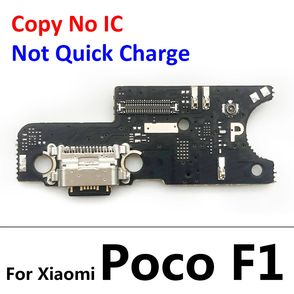 USB Port Charger Dock Connector Charging Board FLex Cable For Xiaomi Poco F1 F2 Pro F3 X3 X4 M3 M4 Pro 4G 5G Mic Microphone  Xiaomi  Xiao mi phone repair parts