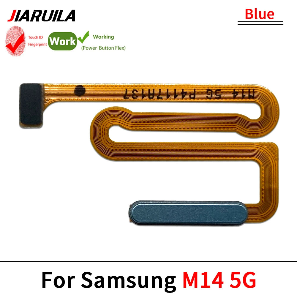 Home Button FingerPrint Touch ID Sensor Flex Cable For Samsung M22 M52 M62 M23 M14 M51 M31s 4G 5G Replacement Parts Samsung phone repair parts