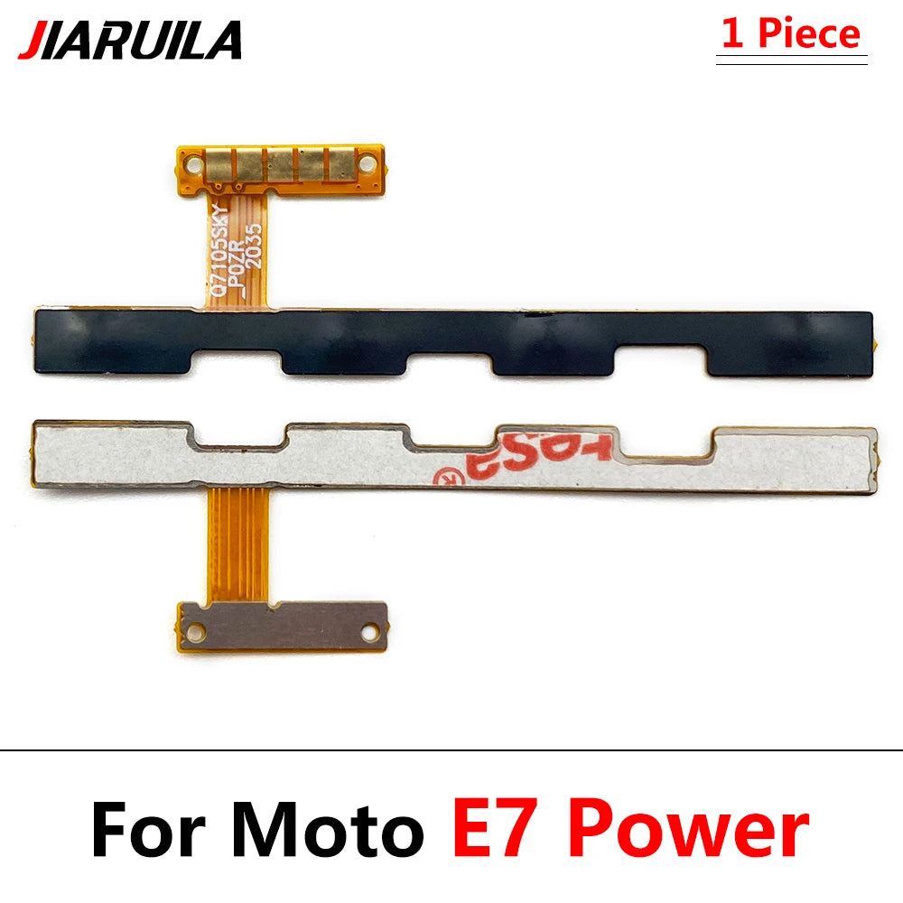 Power On Off Button Volume Side Key Flex Cable For Motorola Moto E13 E22 E32 E5 E6 E6s E7 Plus Power Play Go E20 E30 E40 Motorola phone repair parts