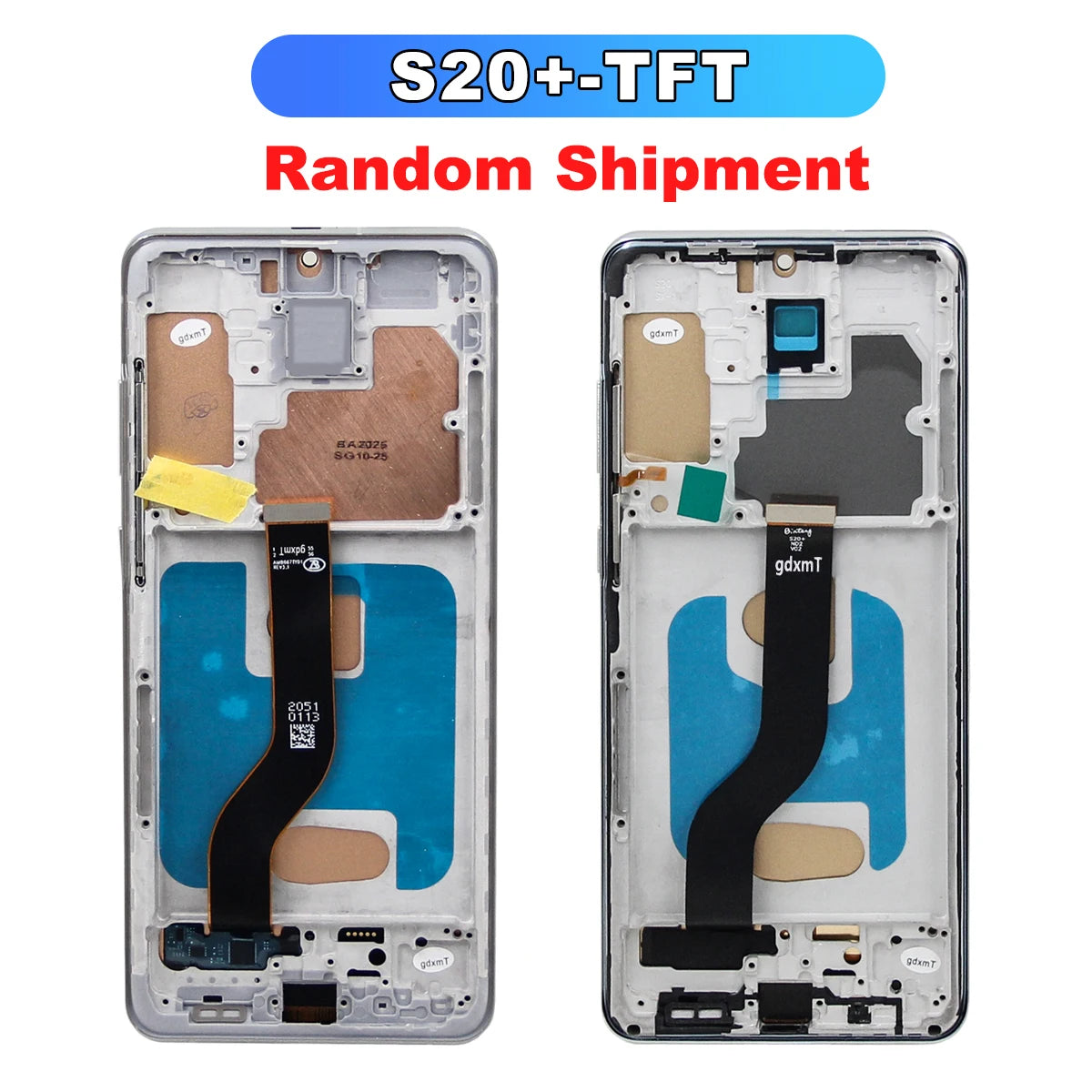 S20 Plus For Samsung Tested S20+ G985 G985F G985F/DS Display LCD Touch Screen Digitizer Assembly Replacement With Frame Samsung phone repair parts