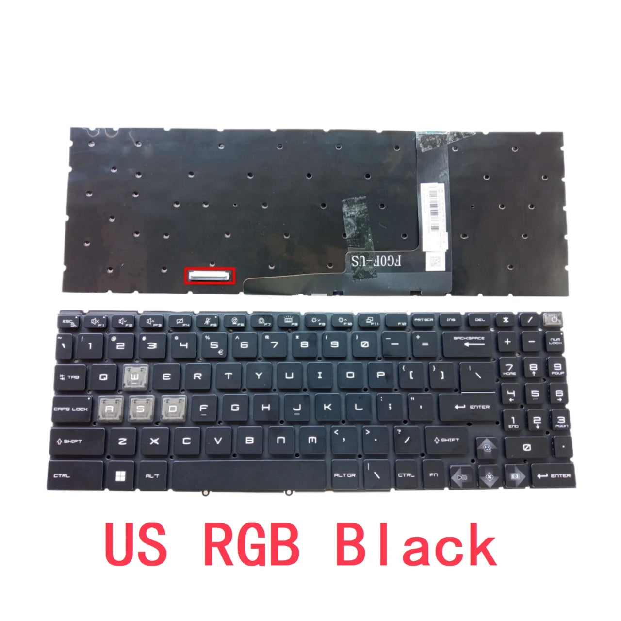 New US Russian Spanish Laptop RGB Keyboard For MSI GL66 GF66 MS-1581 1582 1583 1585 GL76 GF76 MS-17L1 17L2 17L3 MS-17L4 MS-17L5 MSI laptop repair parts