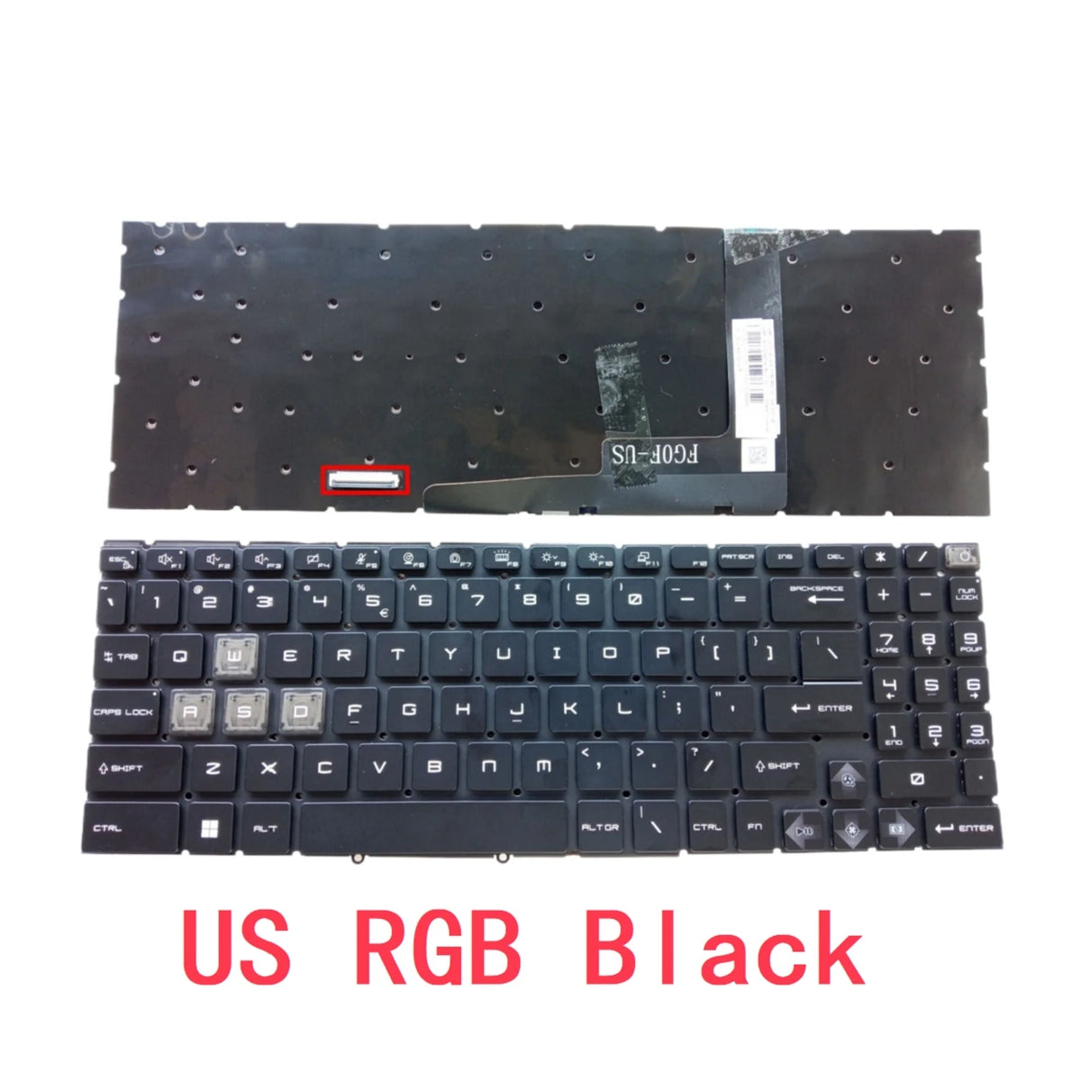 New US Russian Spanish Laptop RGB Keyboard For MSI GL66 GF66 MS-1581 1582 1583 1585 GL76 GF76 MS-17L1 17L2 17L3 MS-17L4 MS-17L5 MSI laptop repair parts