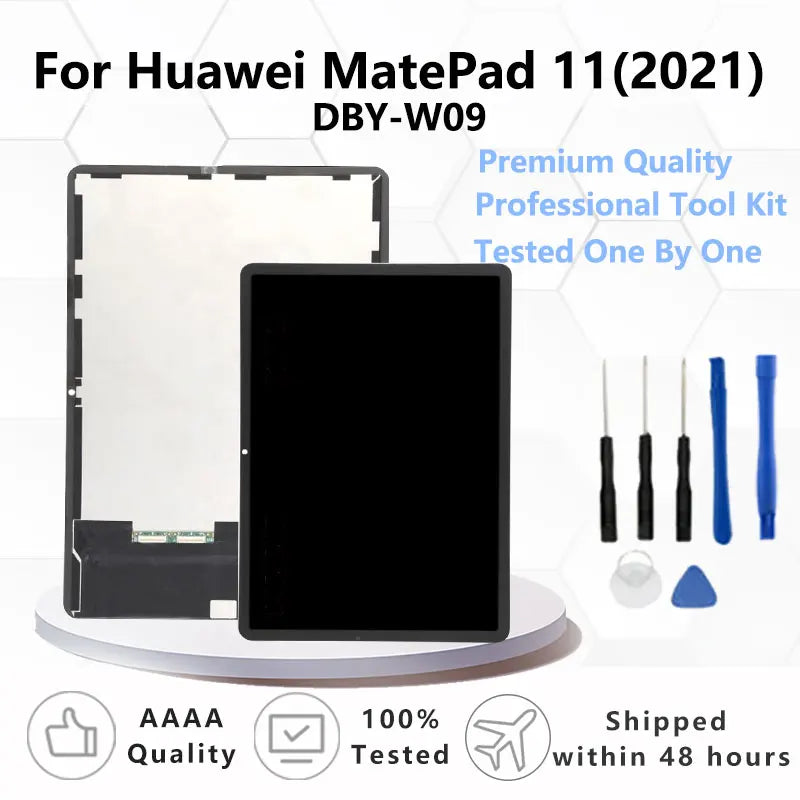 10.95"For Huawei MatePad 11(2021) DBY-W09 IPS Display Touch Screen Digitizer Glass Panel & LCD Display Assembly Panel Replacemen Tablet repair parts