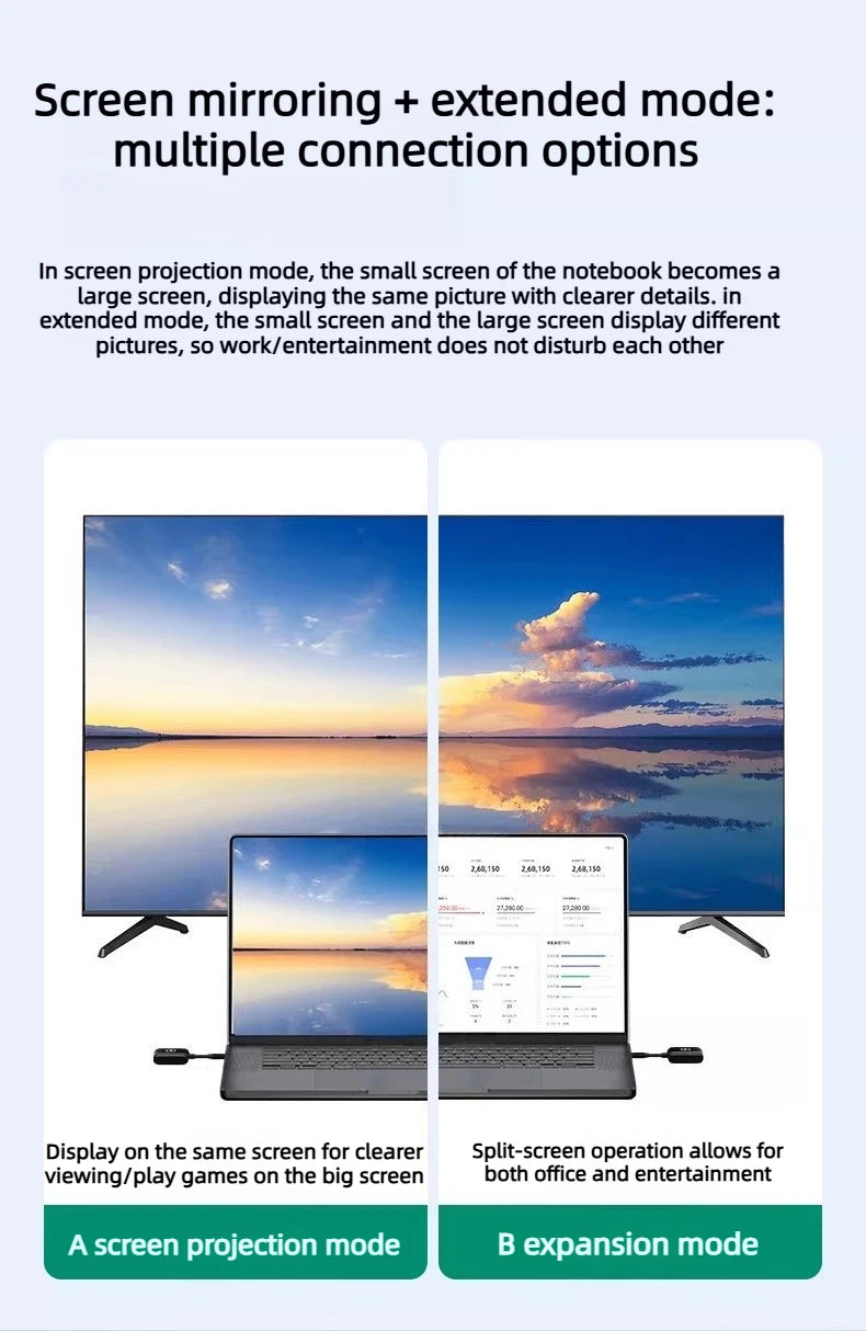 4K 1080P HDMI Wireless point-to-point Transmitter Receiver 50/100/150M Display for laptop phone monitor projector HD same screen Laptop Accessories