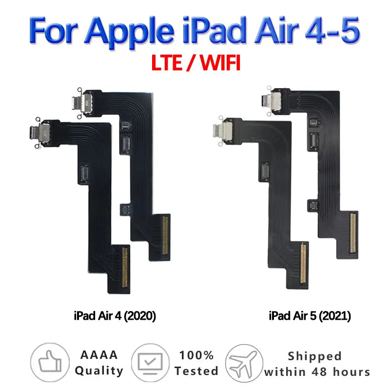 USB Charging Dock Port For Apple iPad Air 4 2020 A2324 Air 5(2022) A2589 Connector Charging Port Cable Charger Flex Board Module  iPad repair parts