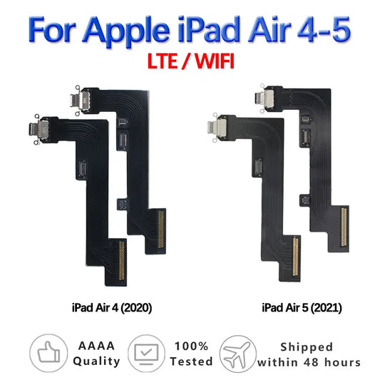 USB Charging Dock Port For Apple iPad Air 4 2020 A2324 Air 5(2022) A2589 Connector Charging Port Cable Charger Flex Board Module  iPad repair parts