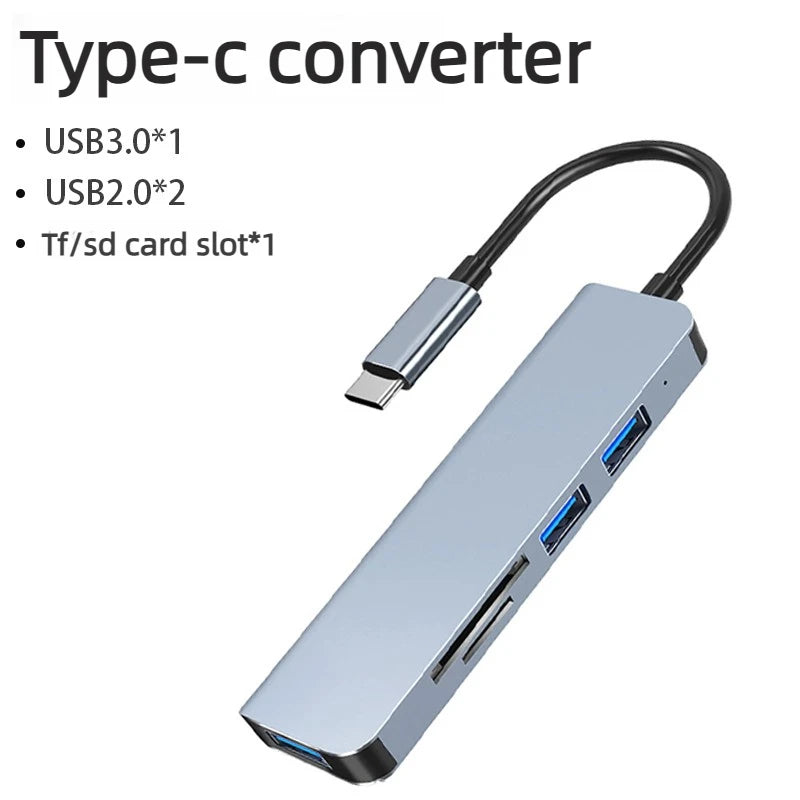 8K 4K 2K 30/60/240Hz USB Type C Docking Station to HDMI VGA RJ45 Adapter USB 3.0 HUB Splitter For Laptop phone Laptop Accessories