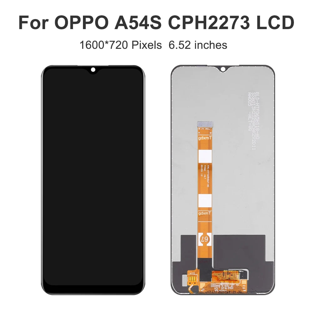 6.52" Screen for Oppo A54s CPH2273 Lcd Display Digital Touch Screen with Frame for Oppo A54s Screen Assembly Replacement OPPO phone repair parts