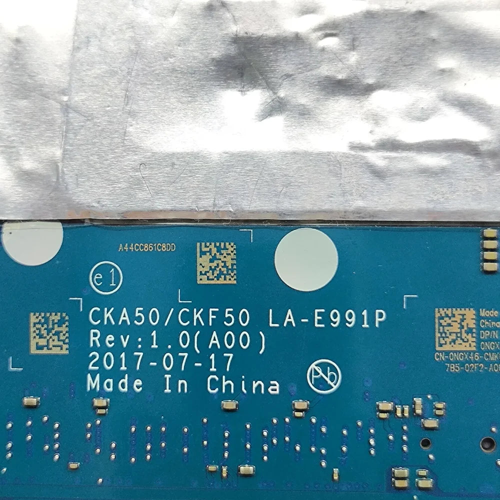 LA-E991P Laptop Motherboard For DELL Inspiron 7570 7577 With CPU i5-7300HQ i7-7700HQ GPU GTX1050 4G/GTX1050TI 4G CN-03145M Dell laptop repair parts