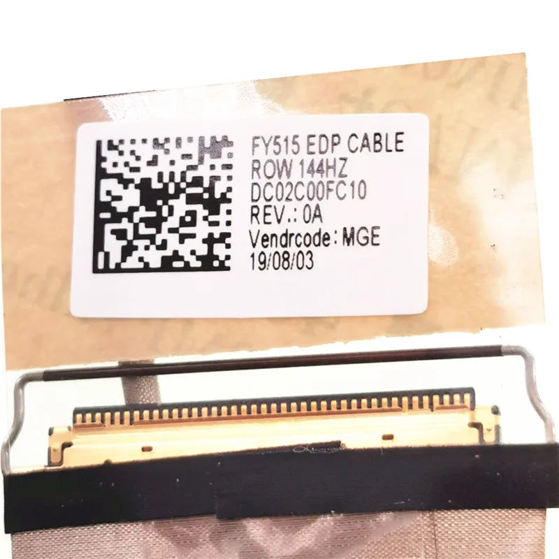 NEW Original LAPTOP LCD EDP Cable For Lenovo Legion Y540-15IRHW Y7000 2019 1050 Y530 FY515 144Hz 4K DC02C00FC00 DC02C00FC10 Lenovo laptop repair parts