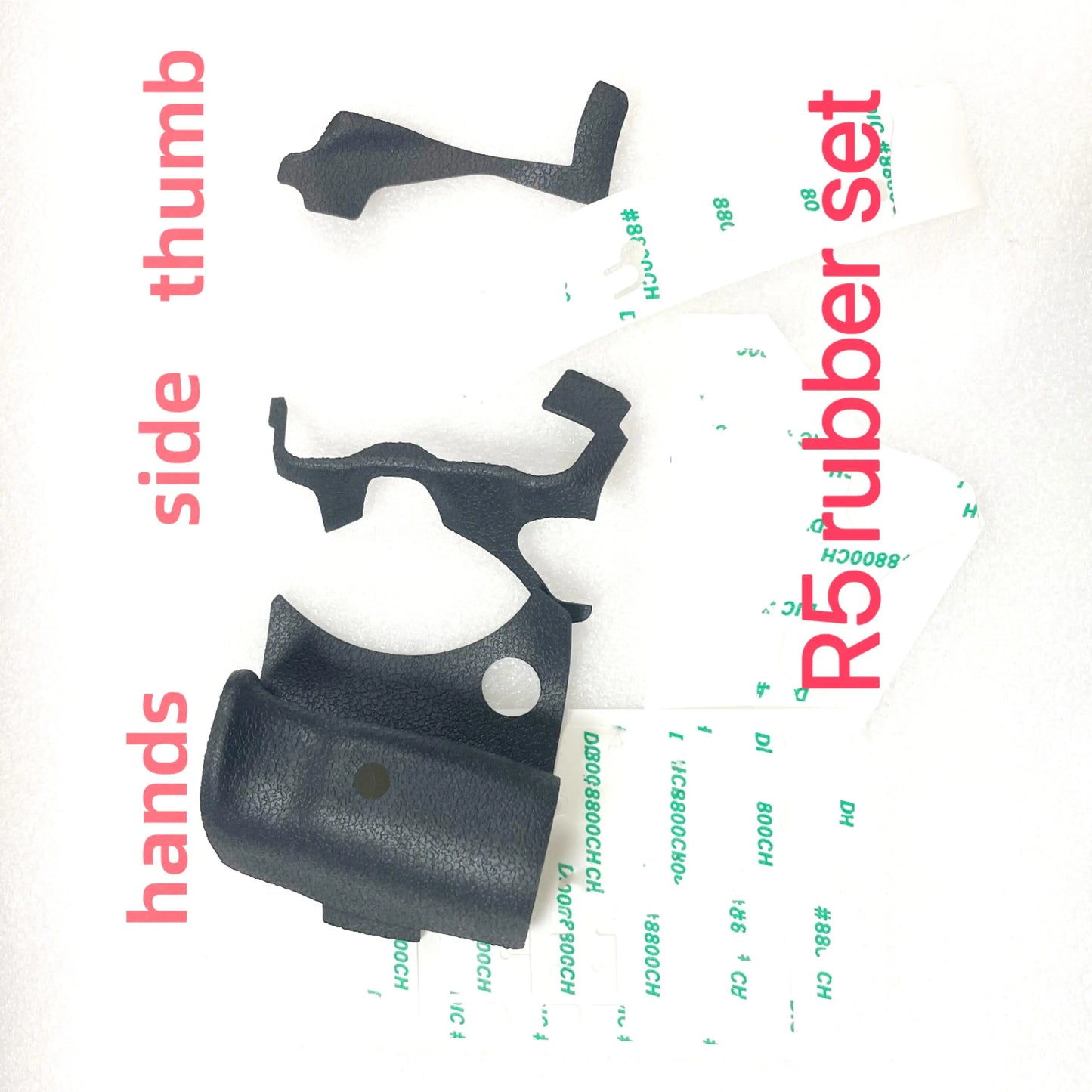 New EOS R5 Camera Body Rubber Set for Canon EOS R5 r5 Hands Grip Side Left Thumb Rubber Group Repair Parts  Digital Camera repair parts