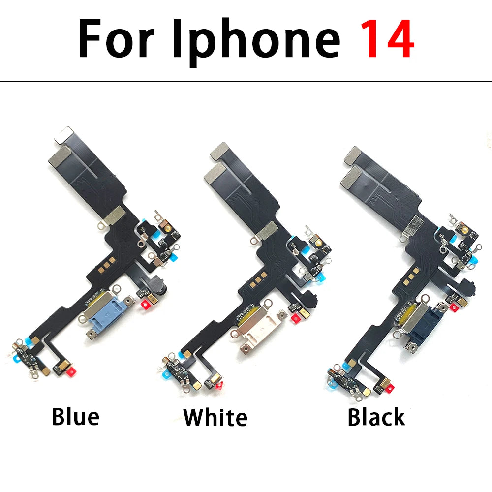 New For iPhone 14 Pro Max Plus USB Charge Port Jack Dock Connector Charging Board Flex Cable iPhone phone repair parts
