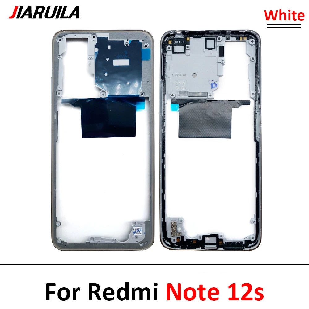 For Xiaomi Redmi Note 12 4G / Note 12 5G / Note 12 Pro 4G 5G / Note 12s Middle Frame Holder Housing Replacement Parts  Xiaomi  Xiao mi phone repair parts