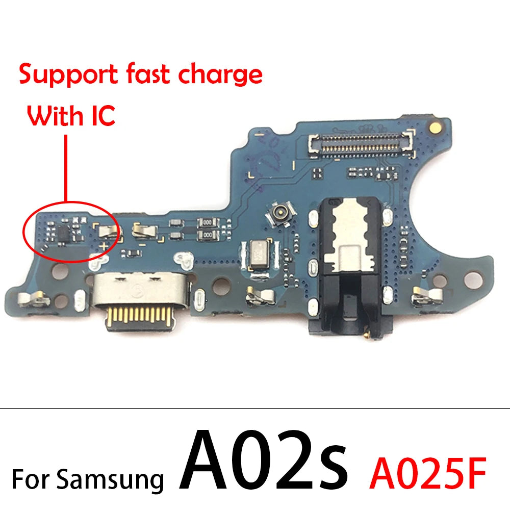 USB Charger Charging Board Dock Port Connector Flex Cable For Samsung A12 A02 A02s A03s A03 Core A13 A22 A32 A33 A53 A04 4G 5G Samsung phone repair parts