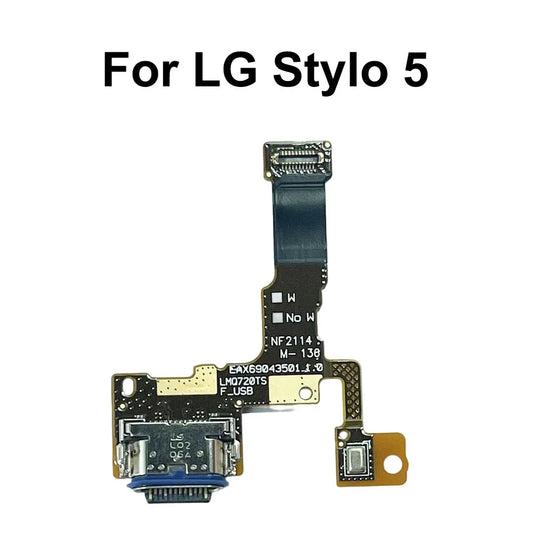 USB Charge Port Jack Dock Connector Charging Board For LG Stylo 5 / Q720 / LM-Q720MS / LM-Q720TSW / Q720CS LG phone repair parts