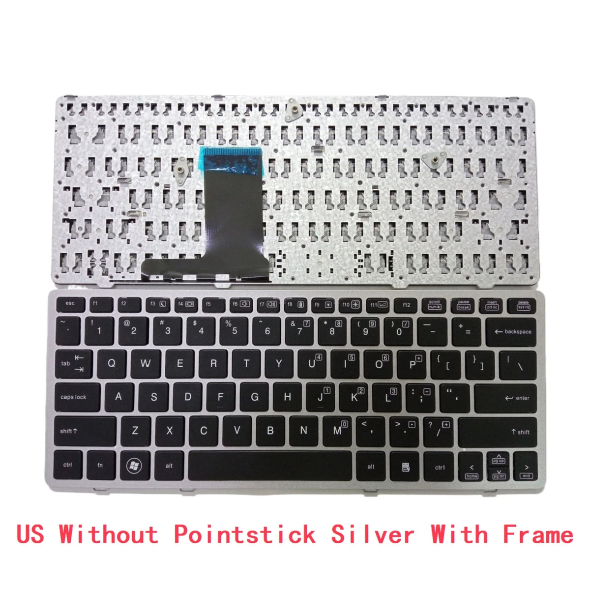 New US Russian Spanish Latin Brazil Laptop Keyboard For HP Elitebook 2560 2560P 2570 2570P 700948-B31  HP laptop repair parts
